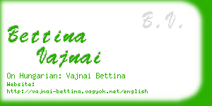 bettina vajnai business card